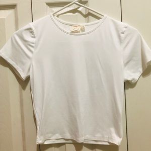 A White Crop Top